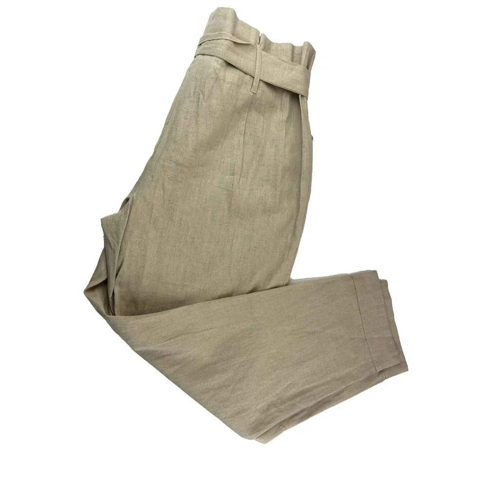 NWT Cato Linen‎ Blend Pant Coastal Grandma Vaca Resort Minimalist Core Size 16
